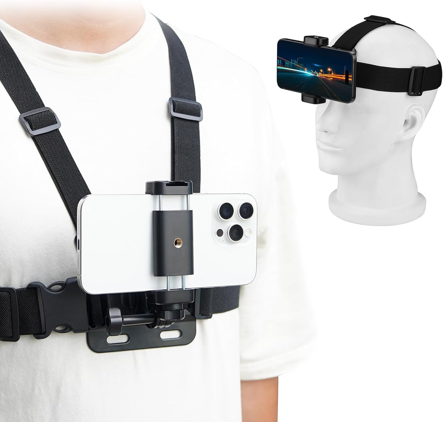 POV Phone Chest Mount for Iphone, Head Mount Camera for Recording Vlog Body Harn