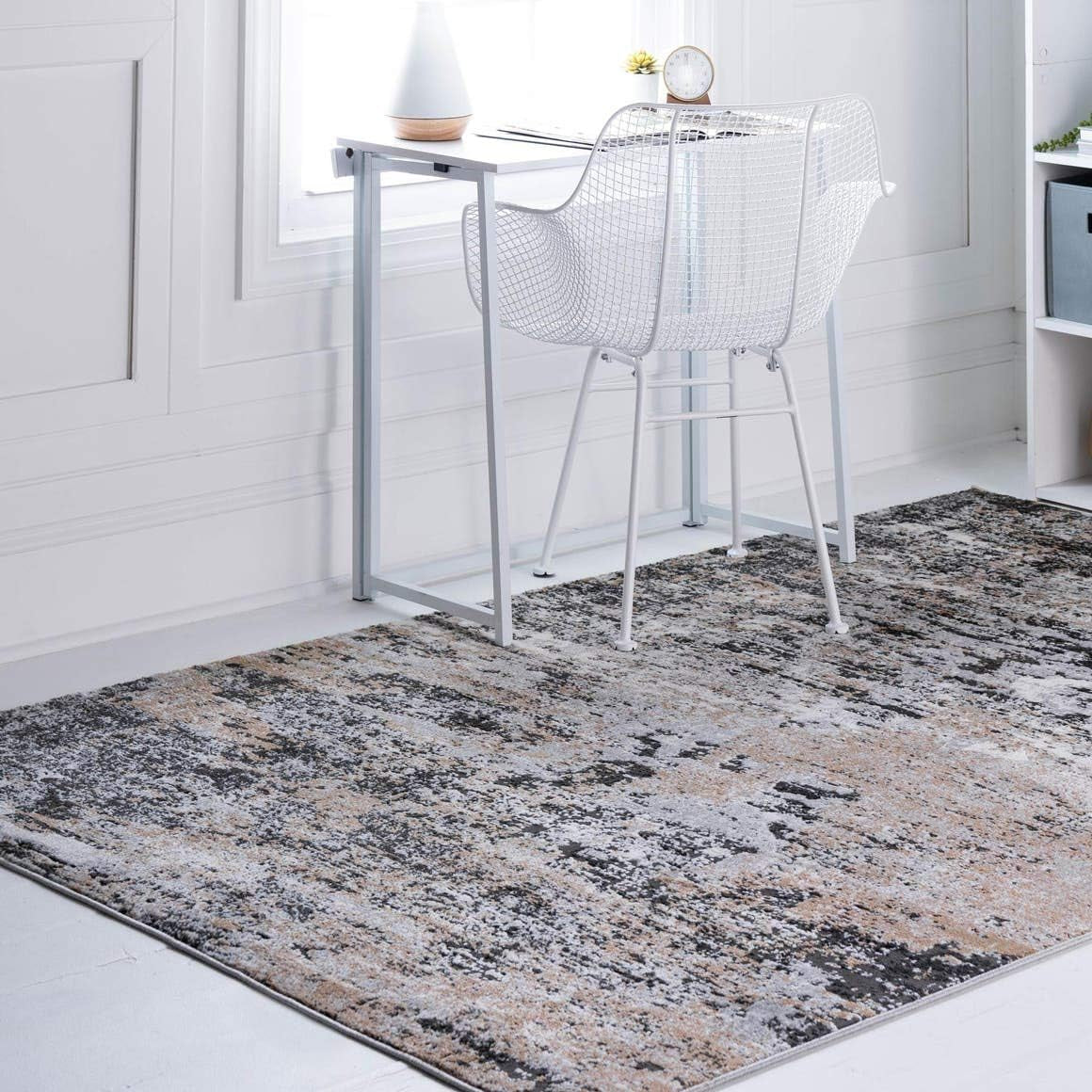 Leipzig Collection Area Rug – 2X3 Beige Low-Pile Rug Perfect for Entryways, Kitchens, Breakfast Nooks, Accent Pieces