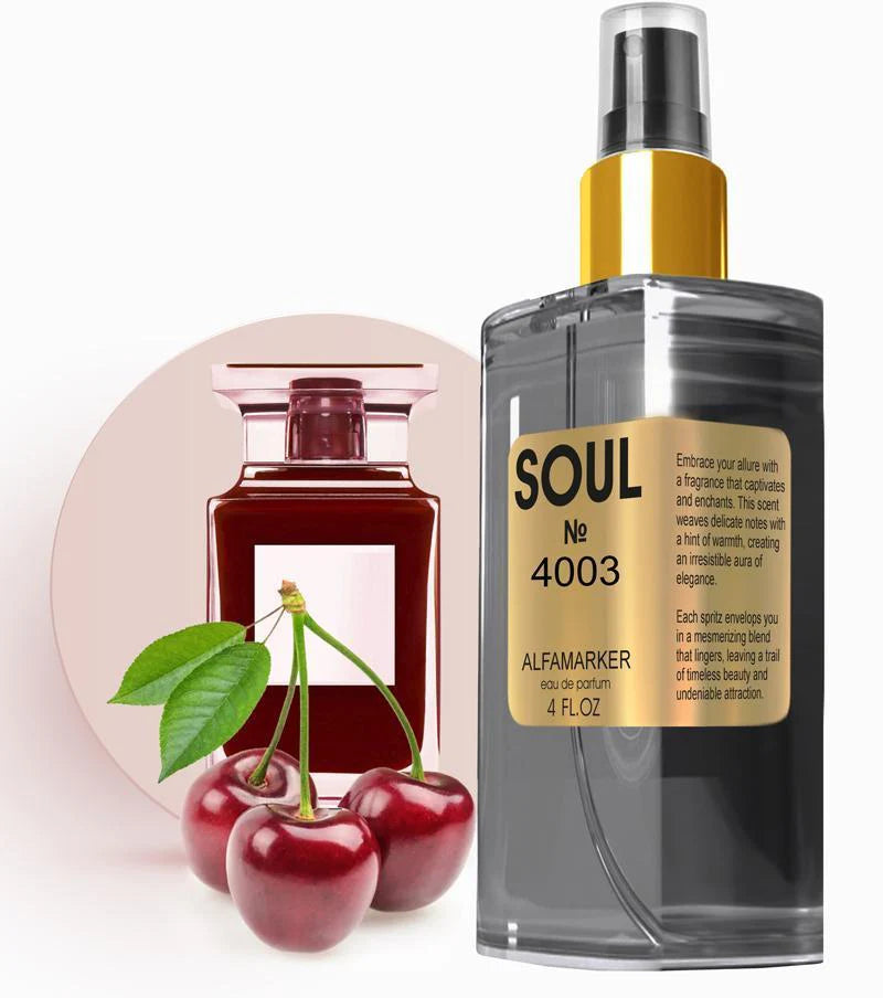 ALFAMARKER SOUL No. 4003 Impression of Last Cherry Perfume for Women Women Eau De Parfum Spray 4.0 Fl Oz 120 Ml Long Lasting Fragrance Christmas Gifts for Women