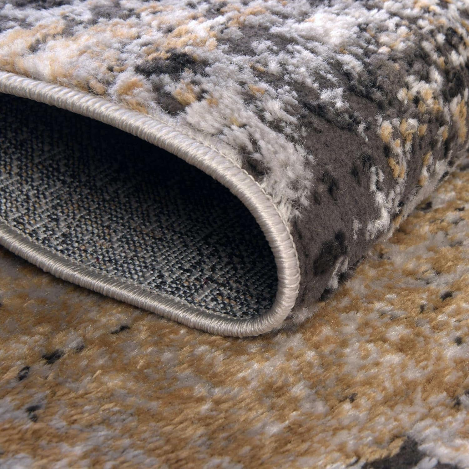 Leipzig Collection Area Rug – 2X3 Beige Low-Pile Rug Perfect for Entryways, Kitchens, Breakfast Nooks, Accent Pieces