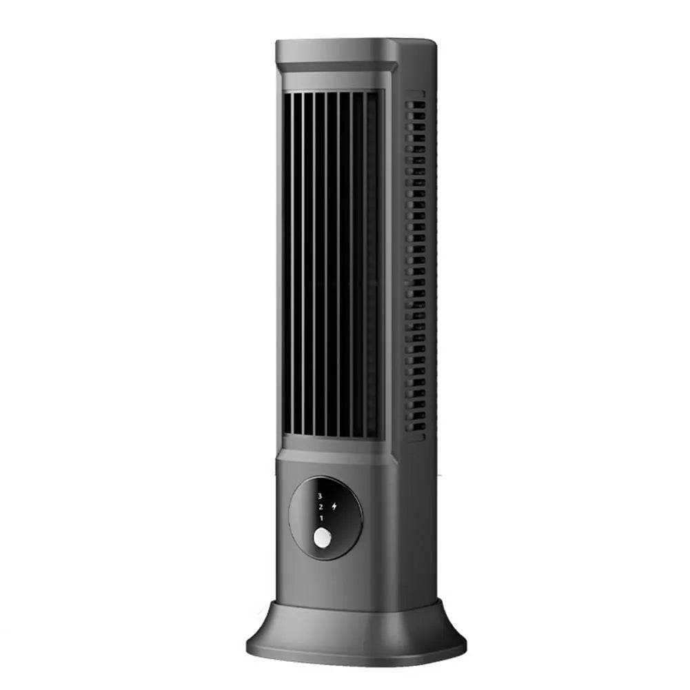Desk Tower Fan 3 Speeds Quiet Air Cooler Tabletop Air Conditioner Desktop Cooling Fan Summer Ventilation Fan Desktop Cooling Fan