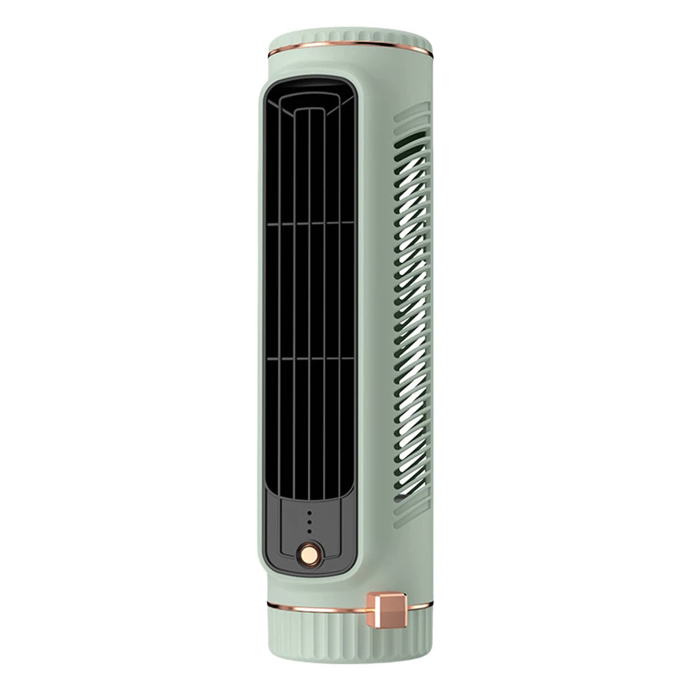 Desk Tower Fan 3 Speeds Quiet Air Cooler Tabletop Air Conditioner Desktop Cooling Fan Summer Ventilation Fan Desktop Cooling Fan