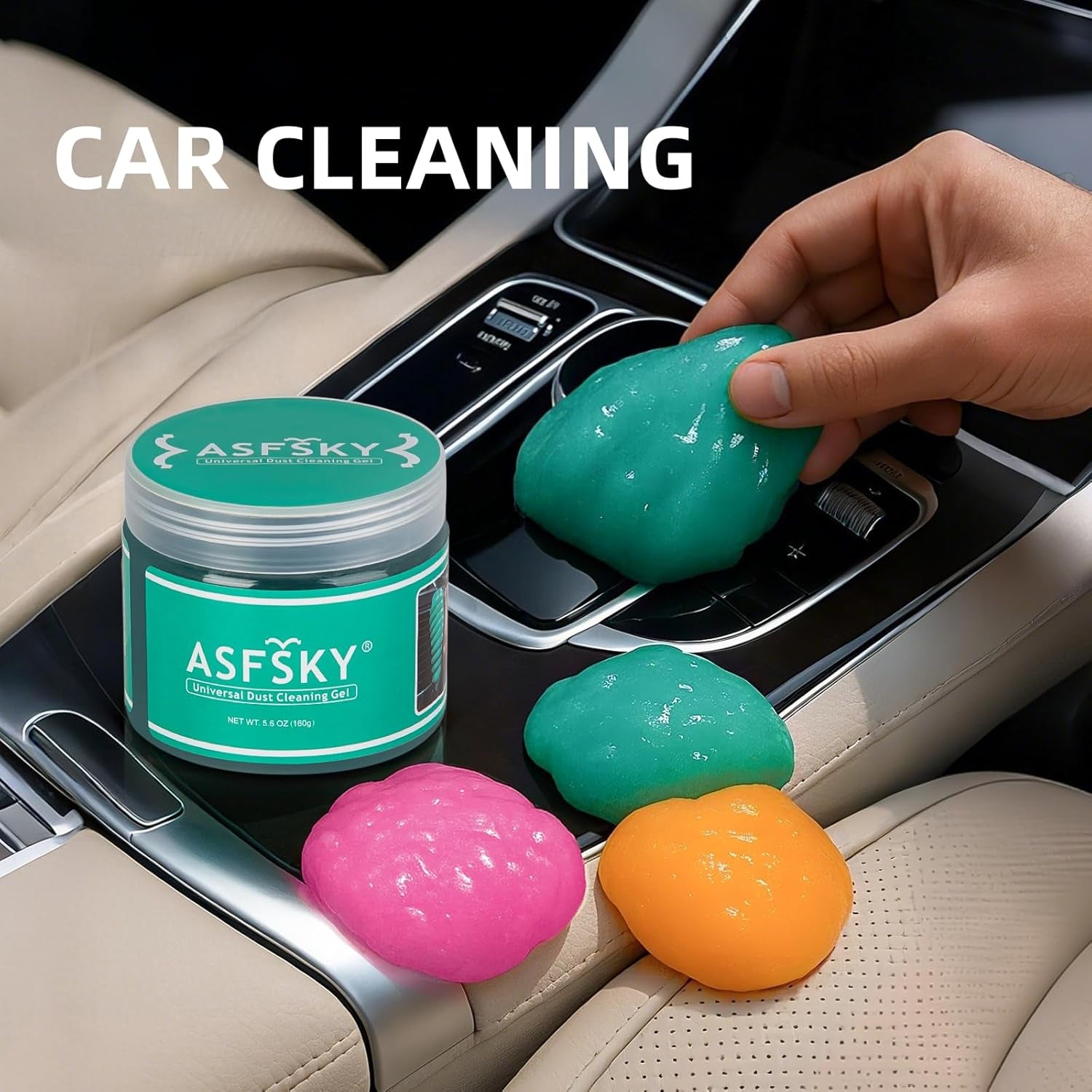 Cleaning Gel for Car Dust Cleaner Car Interior Slime for Detailing Putty for Dust Dirt Crumbs in Corners Clean the Dashboard Console and Vents