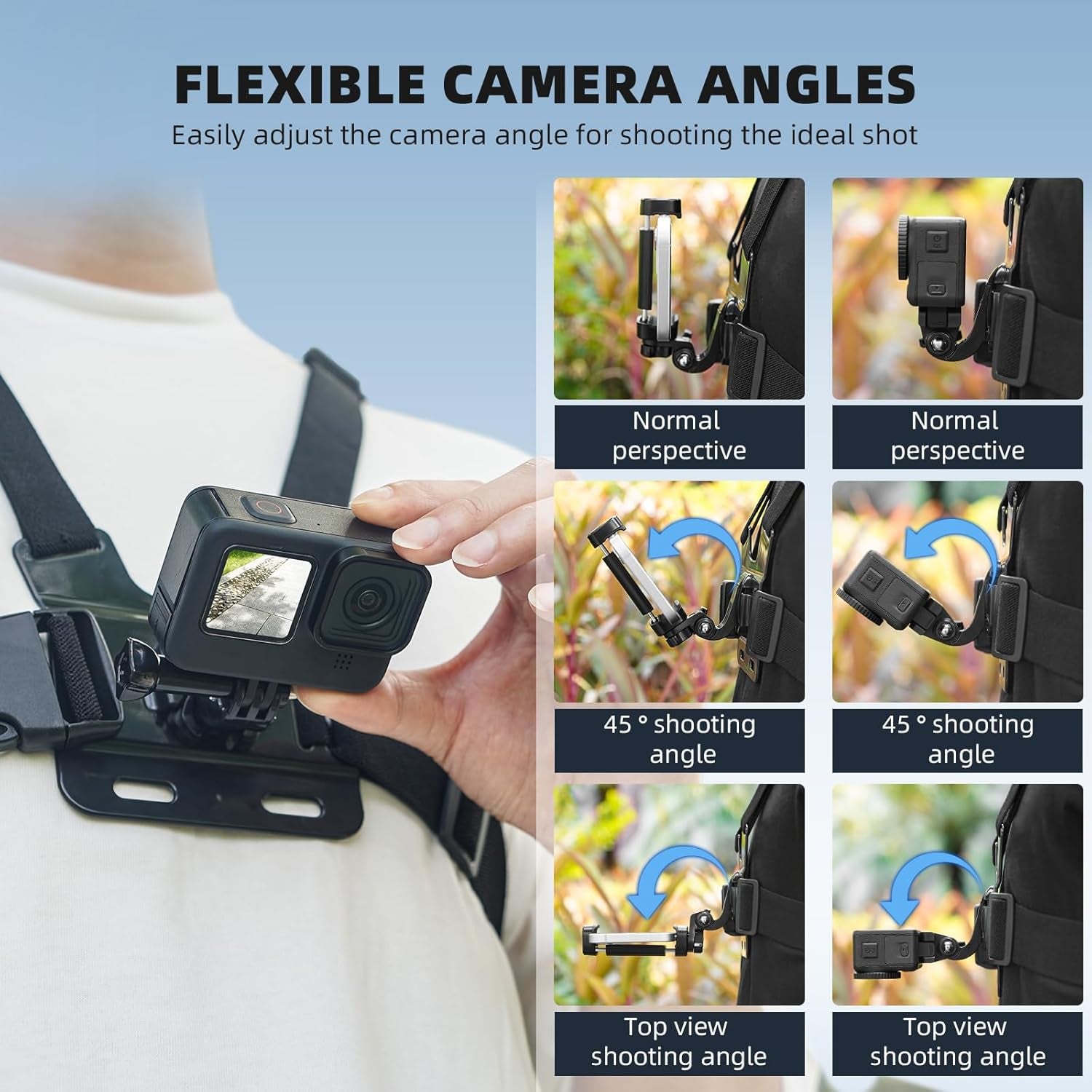 POV Phone Chest Mount for Iphone, Head Mount Camera for Recording Vlog Body Harn