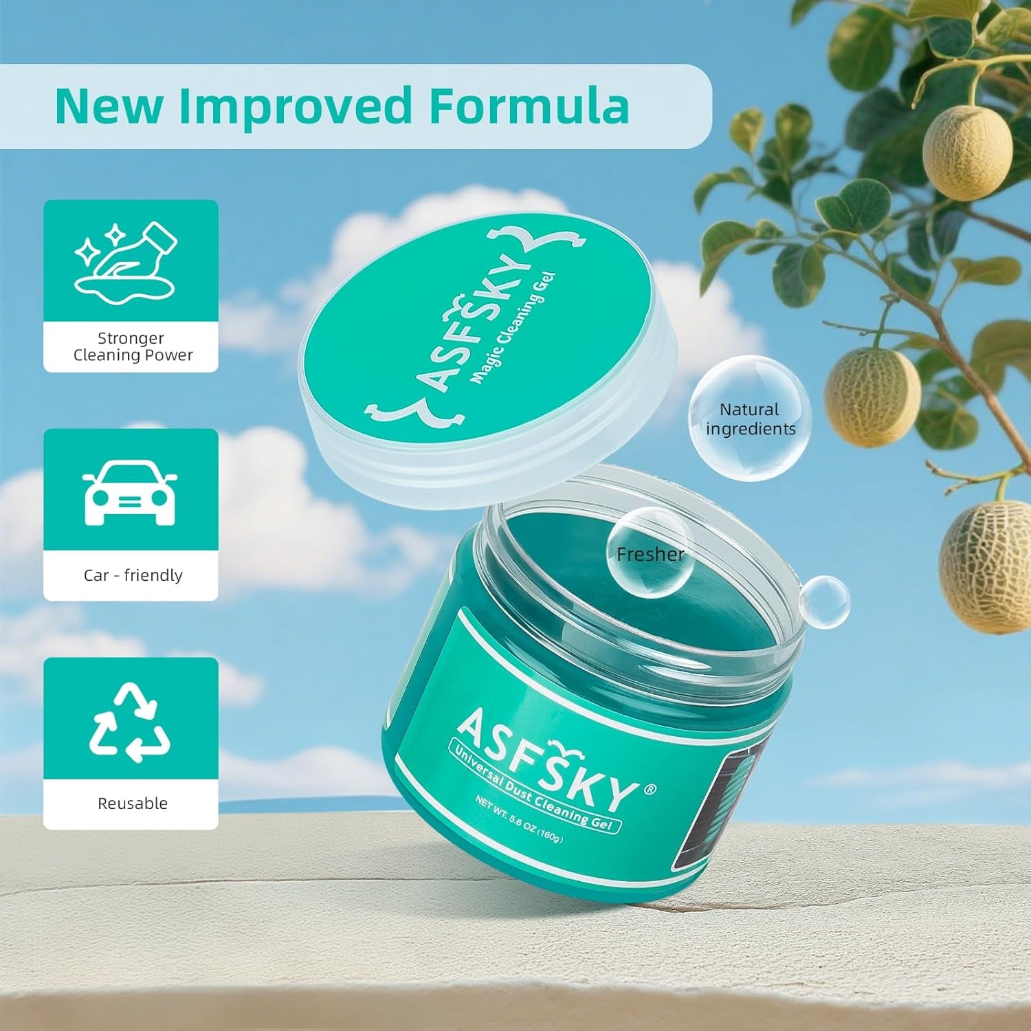 Cleaning Gel for Car Dust Cleaner Car Interior Slime for Detailing Putty for Dust Dirt Crumbs in Corners Clean the Dashboard Console and Vents