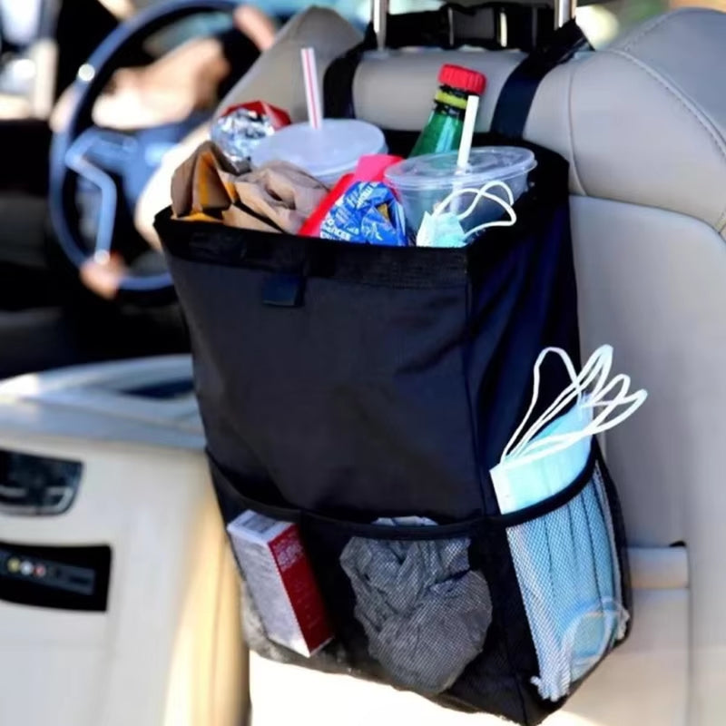 Car Trash Bag Hanging Car Seat Back Storage Bag Waterproof Multifunctional Car Storage Bag Car Garbage Car Accessories