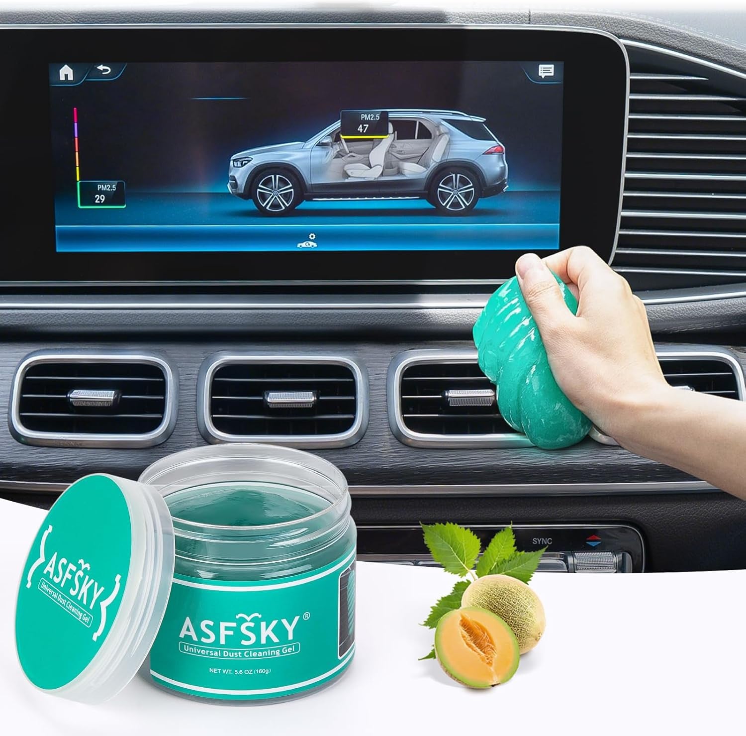 Cleaning Gel for Car Dust Cleaner Car Interior Slime for Detailing Putty for Dust Dirt Crumbs in Corners Clean the Dashboard Console and Vents