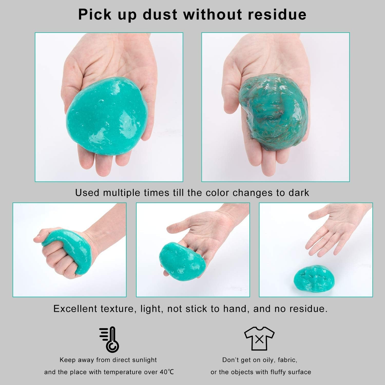 Cleaning Gel for Car Dust Cleaner Car Interior Slime for Detailing Putty for Dust Dirt Crumbs in Corners Clean the Dashboard Console and Vents