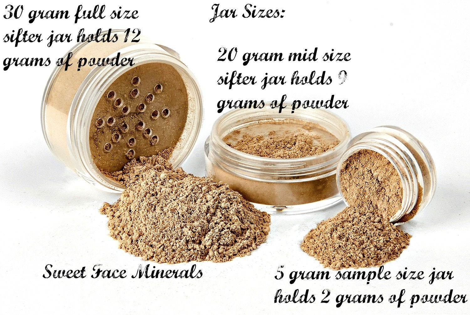 STARTER SET W/Setting SPRAY MIST (DEEP TAN) Mineral Makeup Kit Bare Face Matte Sheer Foundation Cover