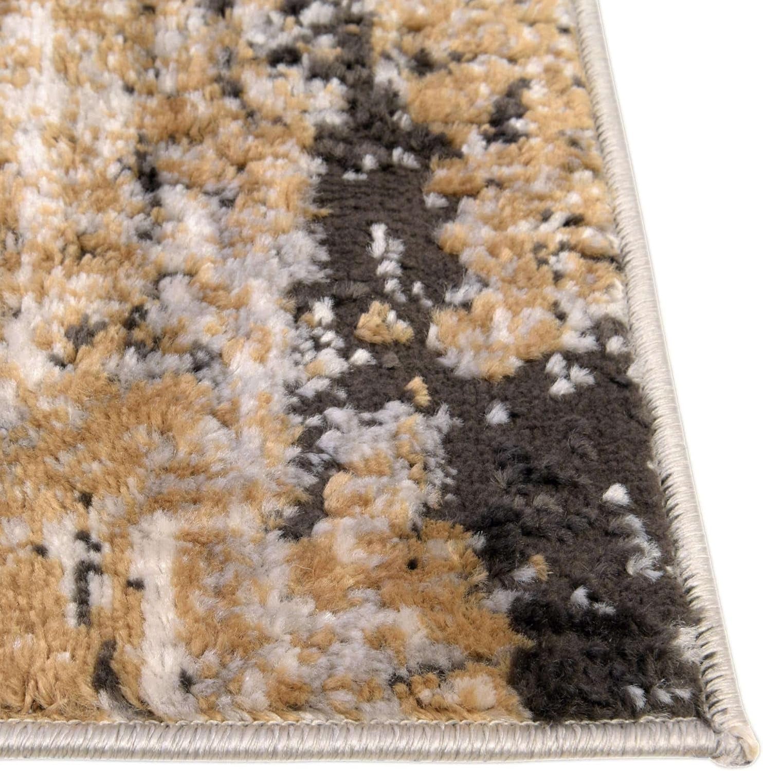 Leipzig Collection Area Rug – 2X3 Beige Low-Pile Rug Perfect for Entryways, Kitchens, Breakfast Nooks, Accent Pieces