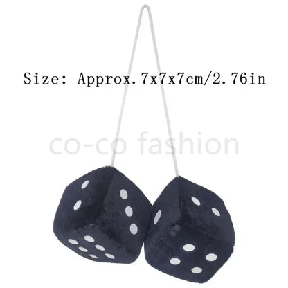 Car Pendant Ornaments Dice Velvet/Plush New Year Gift Car Groceries Car Styling World Car Interior Accessories