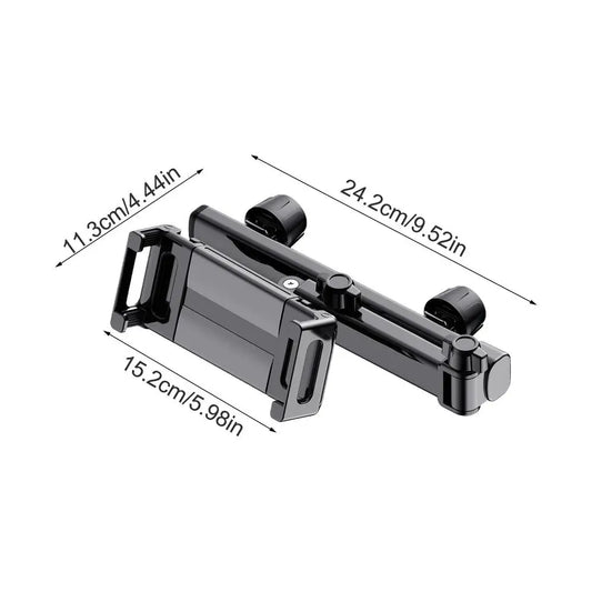 Car Tablet Holder Back Seat for Kids Telescopic Headrest Tablet Mount Tablet Car Holder Adjustable Folding Car Phone Stand
