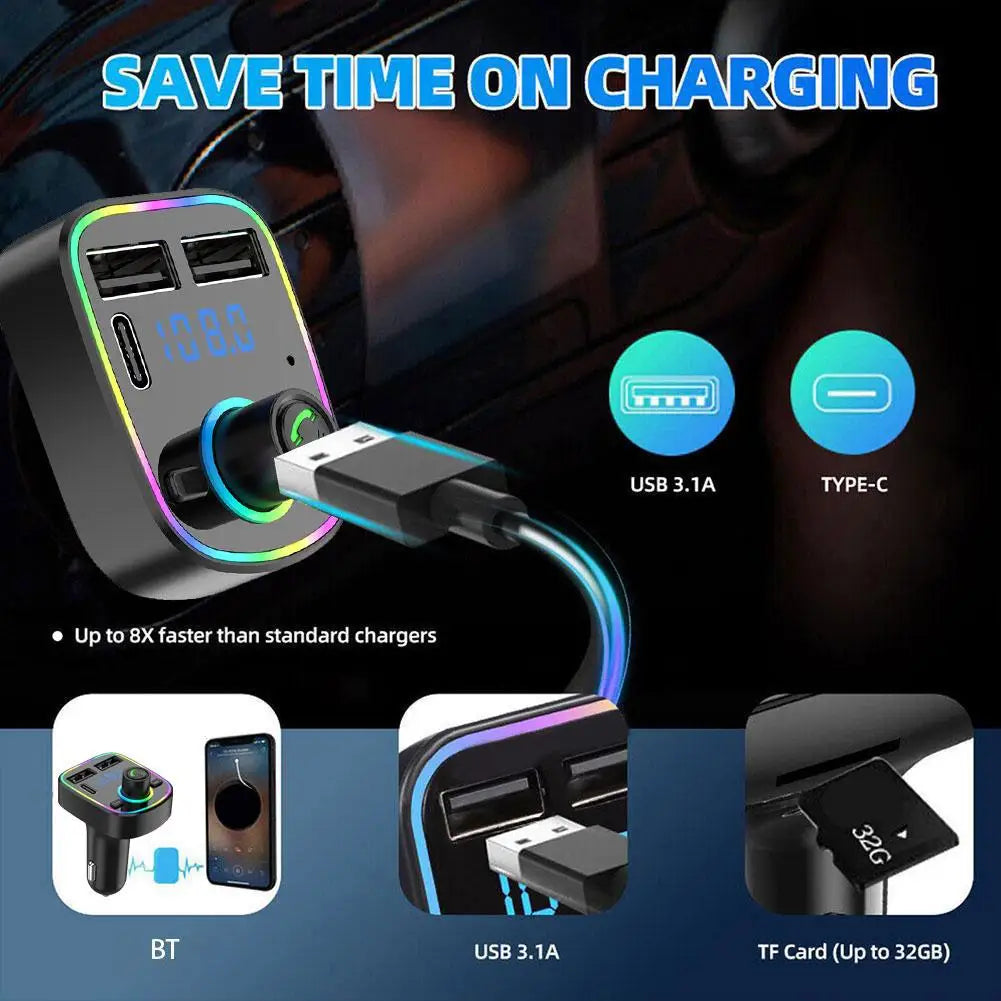 Car Bluetooth Handsfree Car MP3 Car FM Card Car MP3 Audio Radio Handsfree MP3 Modulator Player