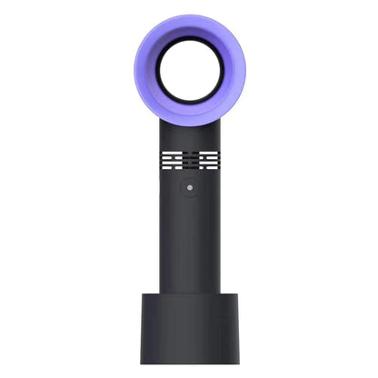 Bladeless Desktop Fan Portable Wireless Air Cooling Fan USB Charging Table Fan 6-Speed Adjustable Low Noise Vertical Cooling Fan