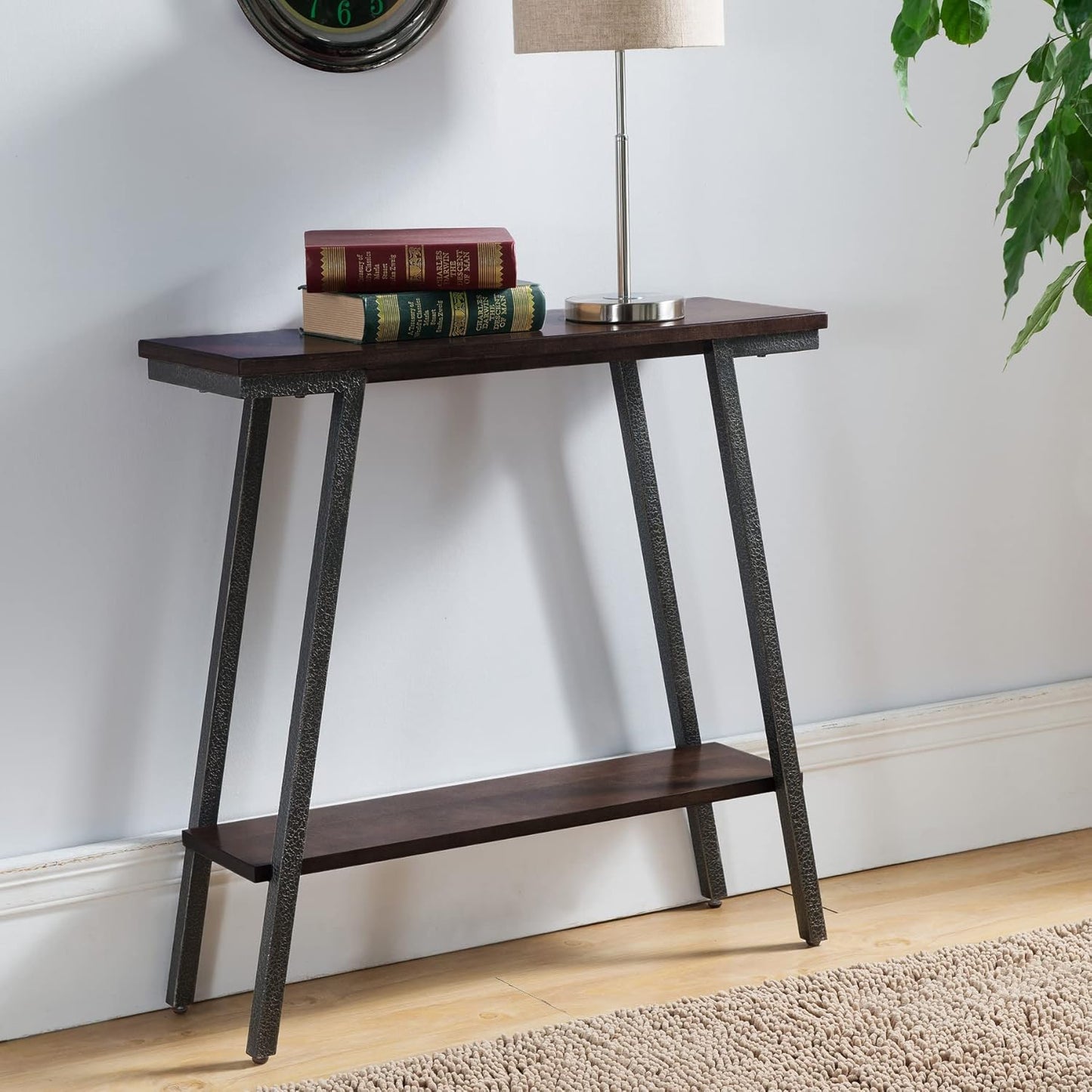 11431 Empiria Hall Console with Shelf, Walnut