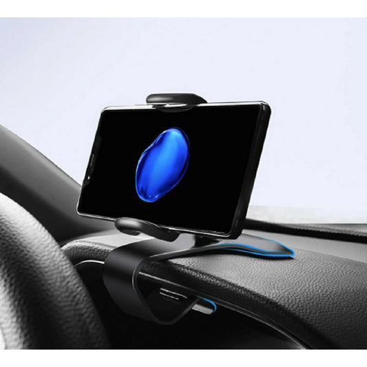 1-Pack 360° Universal Car Dashboard Phone Mount – Versatile GPS & Cellphone Holder Clamp Stand for Safe Driving
